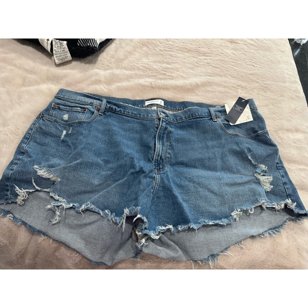 Abercrombie & Fitch Distressed Denim Shorts